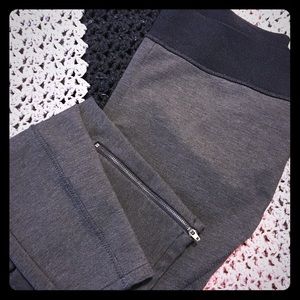 Gray riding leggings